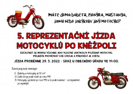 5. reprezentační jízda motocyklů po Kněžpoli