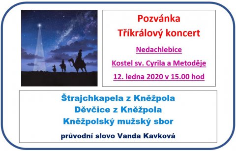 Tříkrálový koncert v Nedachlebicích 12.1.2020