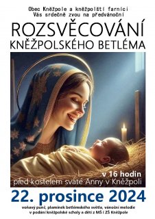 Rozsvěcování kněžpolského betléma