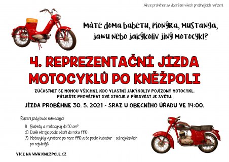 4. reprezentační jízda motocyklů po Kněžpoli